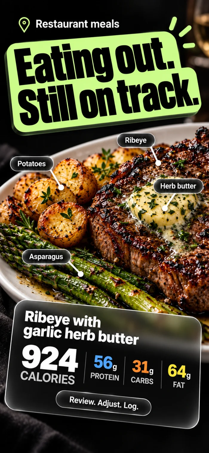 Tracking a restaurant steak meal